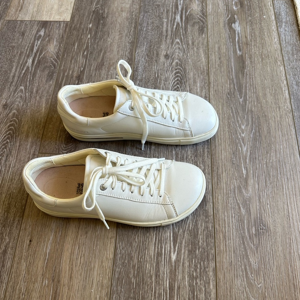 Birkenstock sneakers.